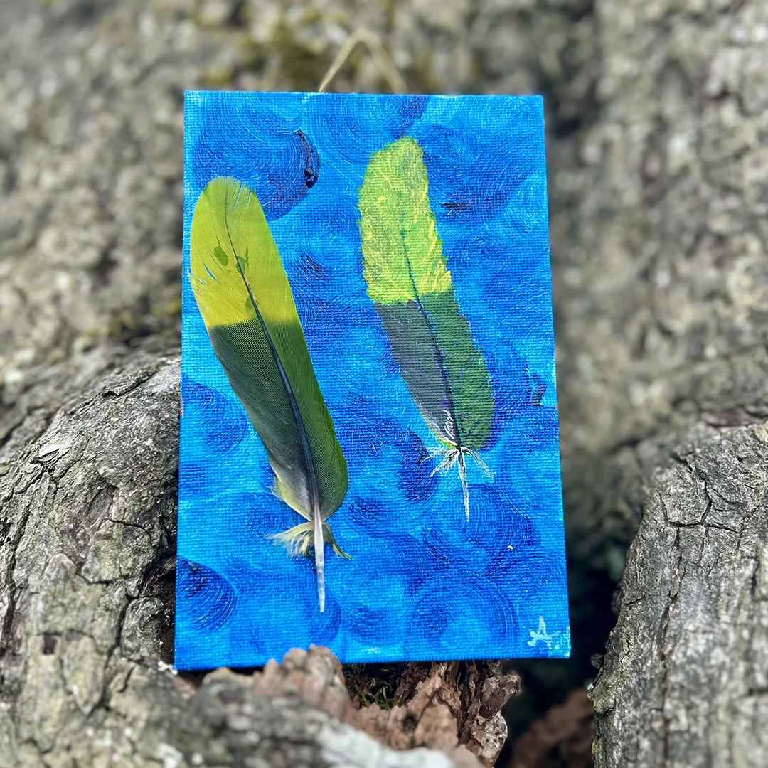 Federzarte Acrylbilder