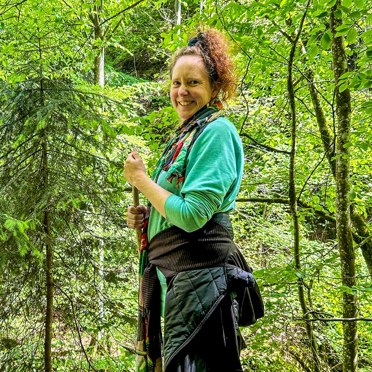 Anja Kaufmann im Wald