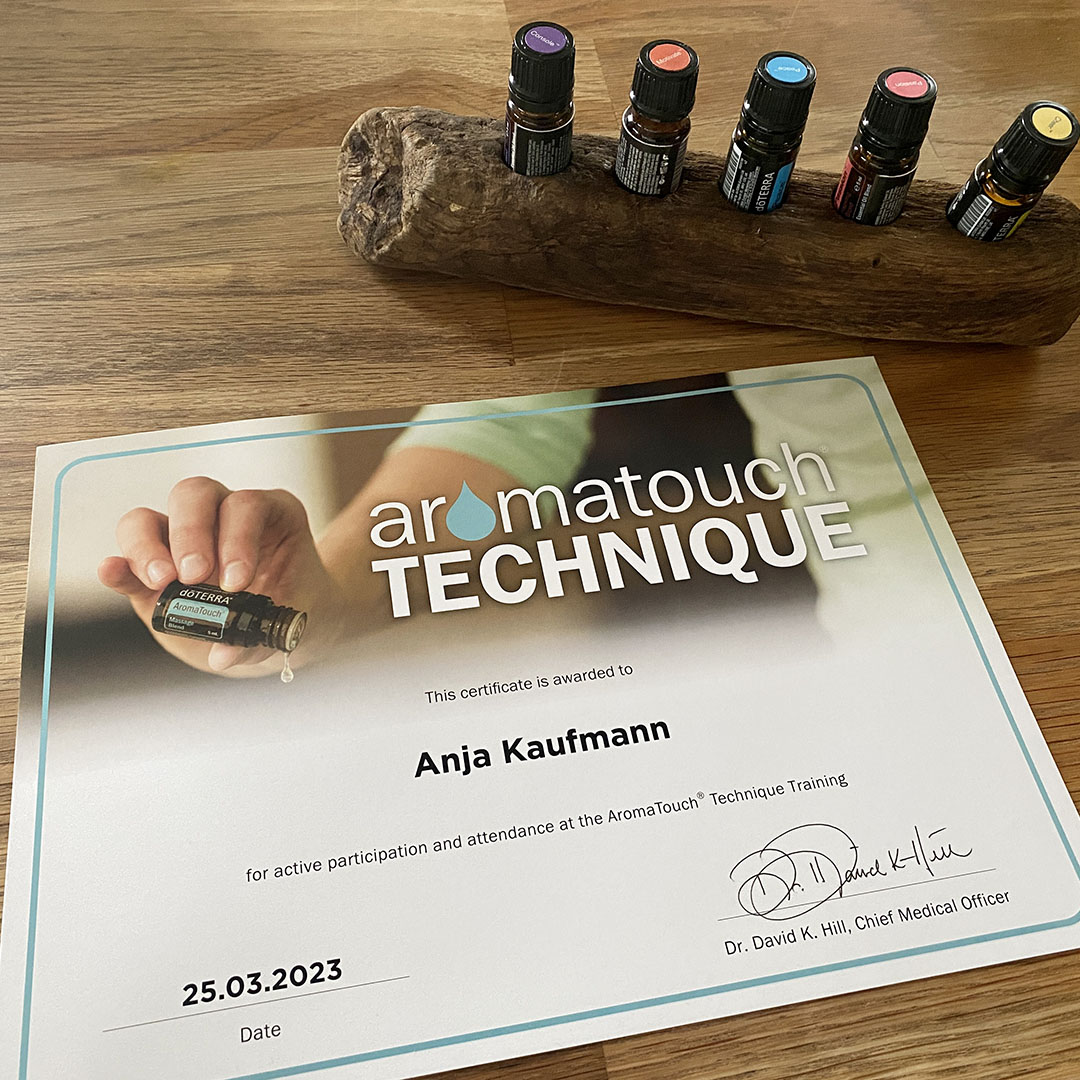 Zertifikat Aromatouch Technique